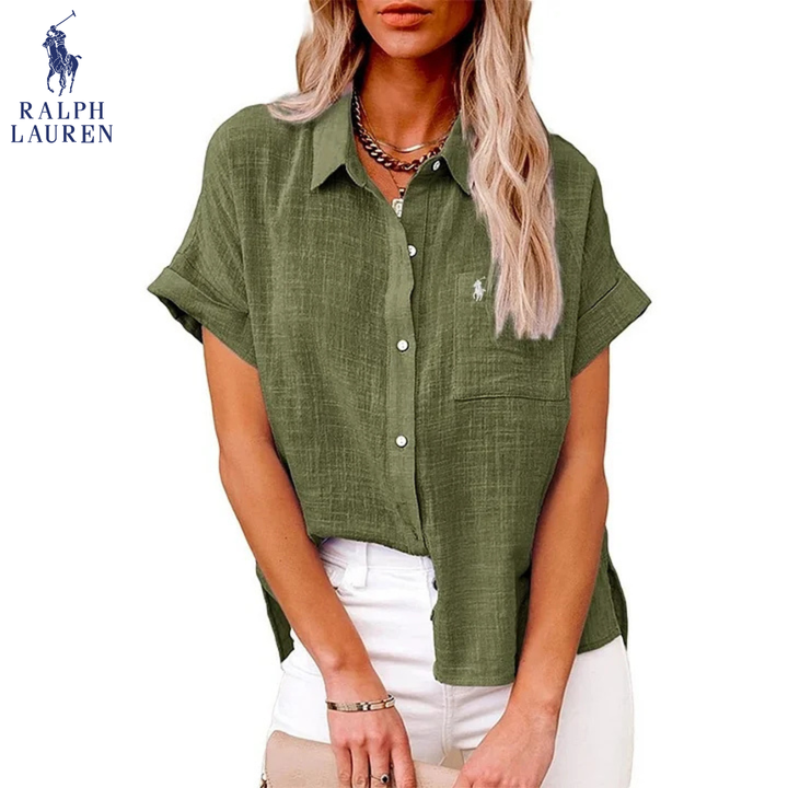 ᏒᎪᏞᏢᎻ ᏞᎪՍᏒЕΝ – Chemise boutonnée en lin