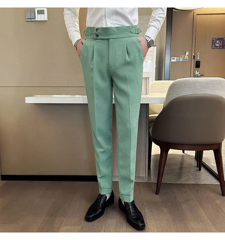 Pantalon Texturé Élégant