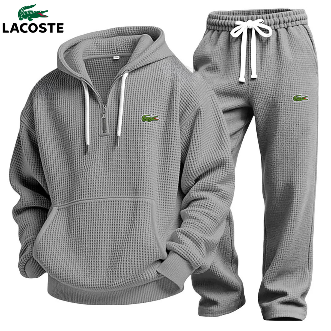 Set Felpa con Cappuccio Performance in Maglia Waffle & Jogging || Saldi di Destock