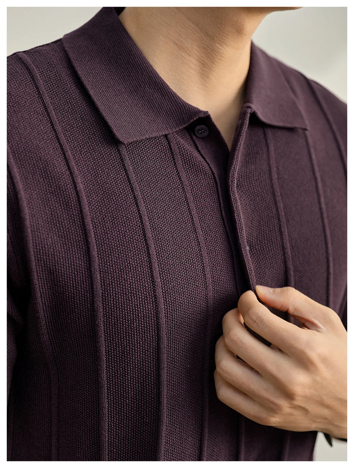 Polo en maille texturée Riviera