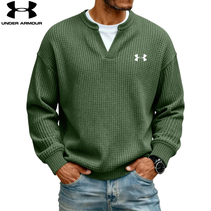 Sweatshirt texturé col en V || SOLDES DÉSTOCKAGE