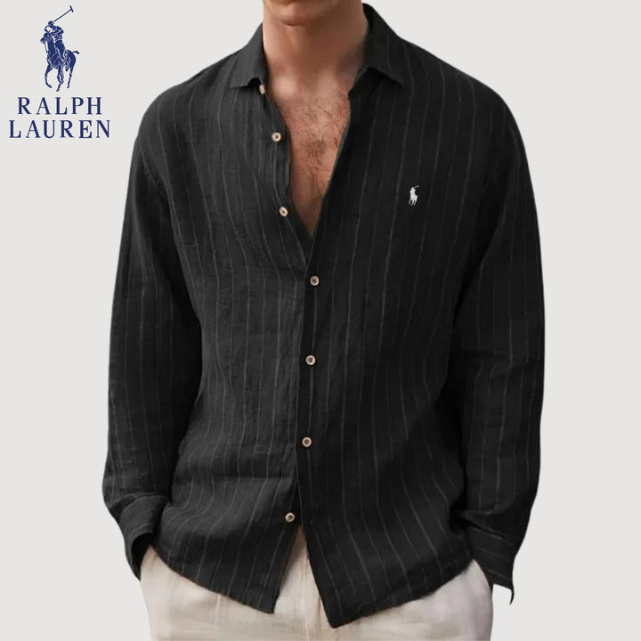 ᏒᎪᏞᏢᎻ ᏞᎪՍᏒЕΝ – Camicia casual a righe con bottoni