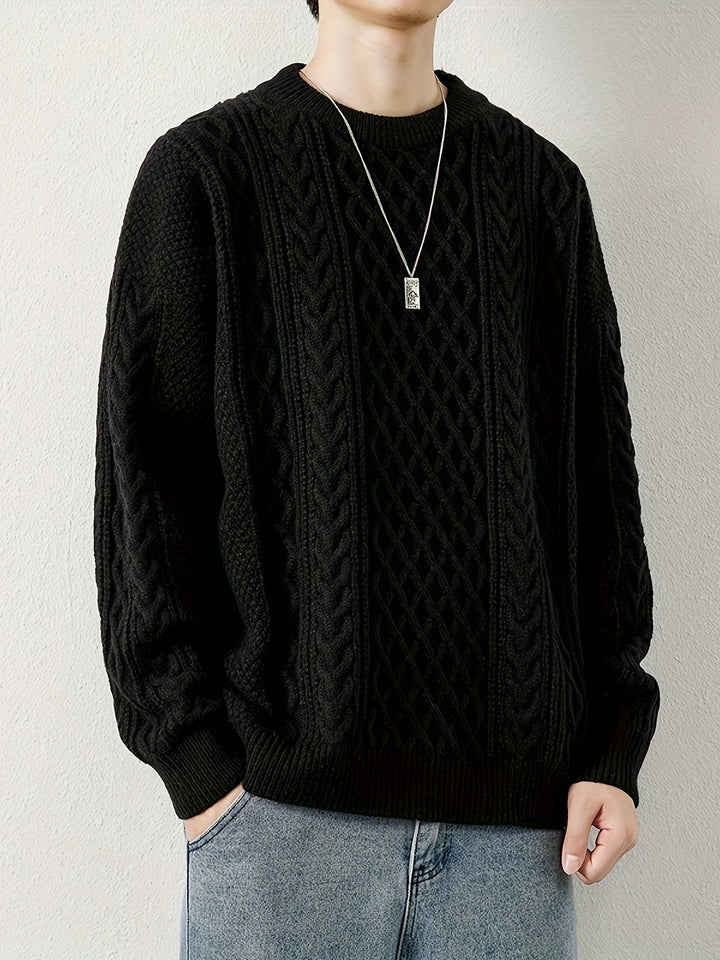 Pull en maille torsadée Hawthorne