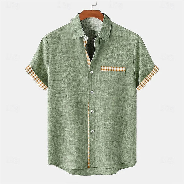 Chemise boutonnée en lin Midday