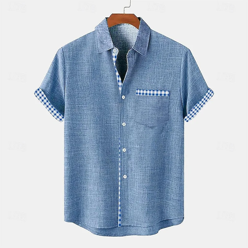 Chemise boutonnée en lin Midday
