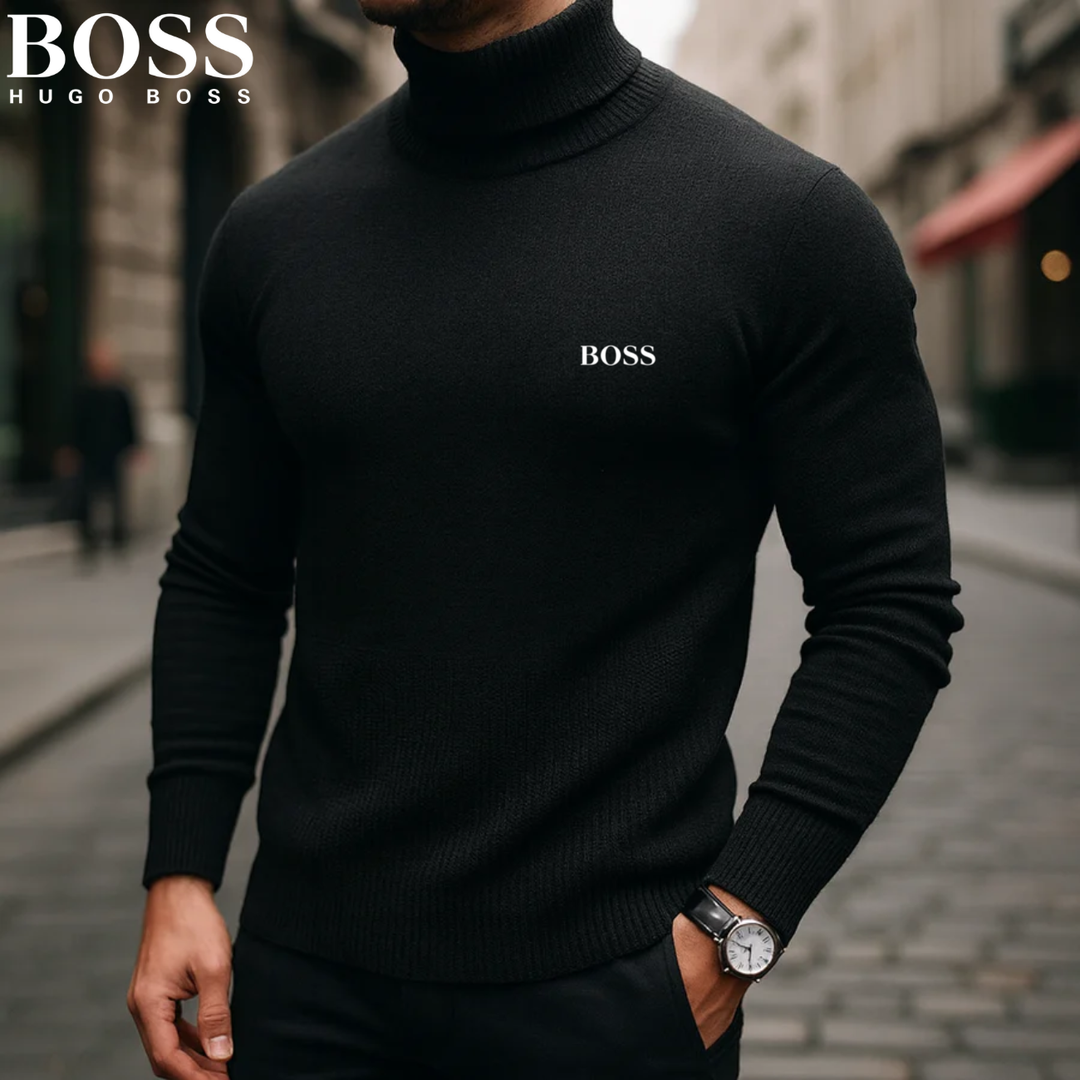 Pull en maille à col roulé raffiné || Soldes de déstockage