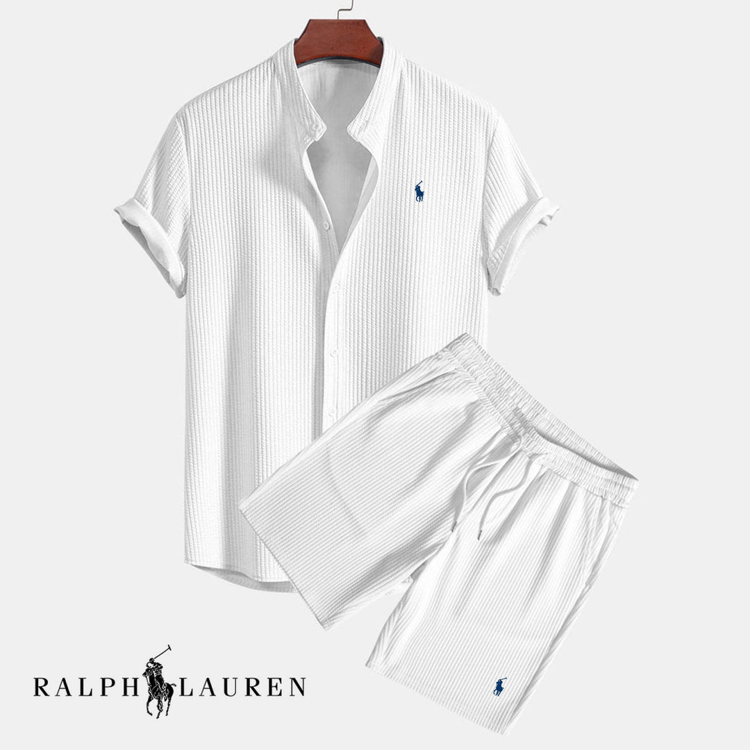 ᏒᎪᏞᏢᎻ ᏞᎪՍᏒЕΝ | Ensemble d'été pour homme – Chemise et Short