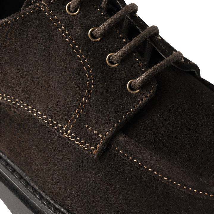 Elegante Mocassino Uomo in Camoscio Testa di Moro con Suola Leggera 2
