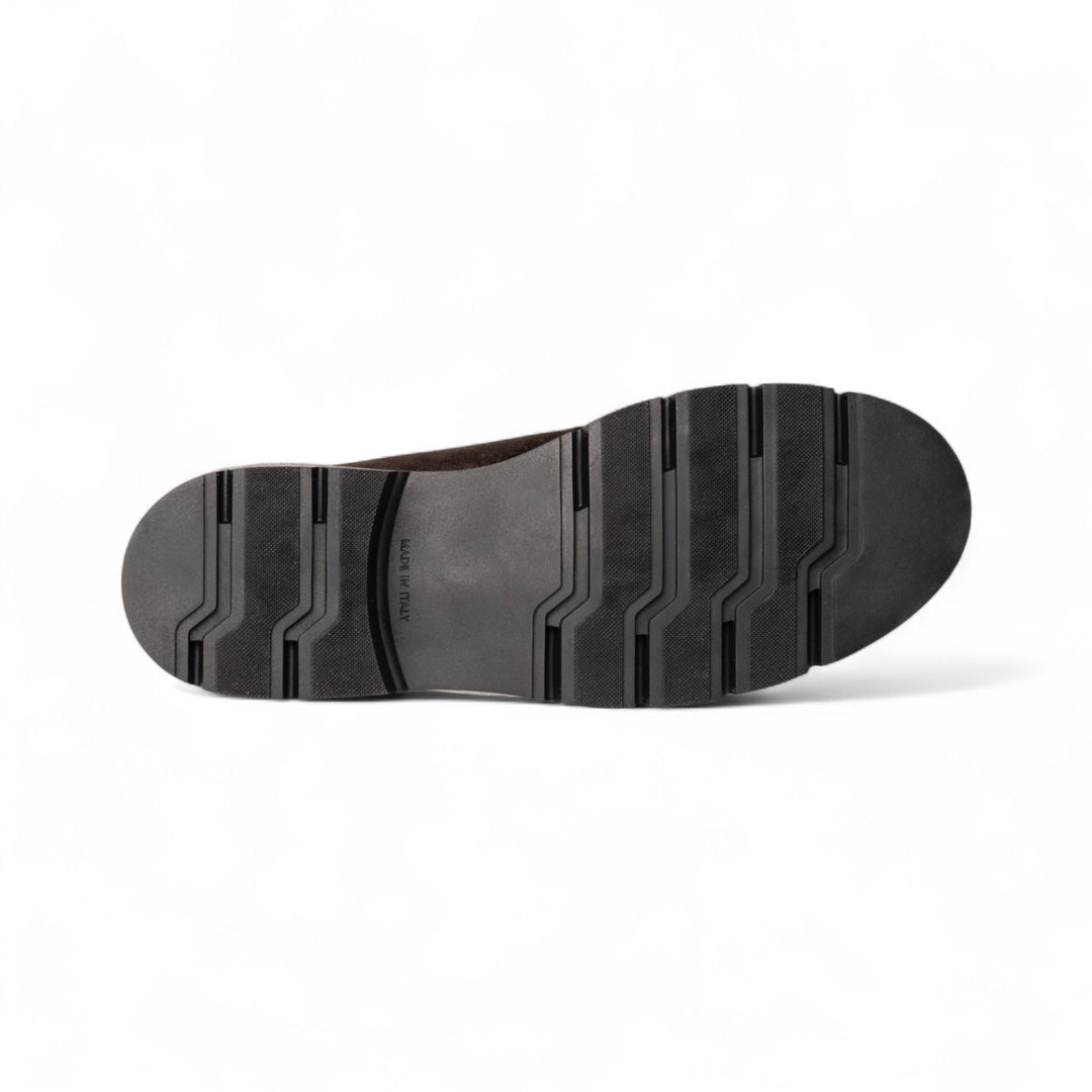 Elegante Mocassino in Camoscio Testa di Moro con Suola Leggera Uomo 3