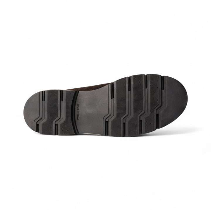 Elegante Mocassino in Camoscio Testa di Moro con Suola Leggera Uomo 3