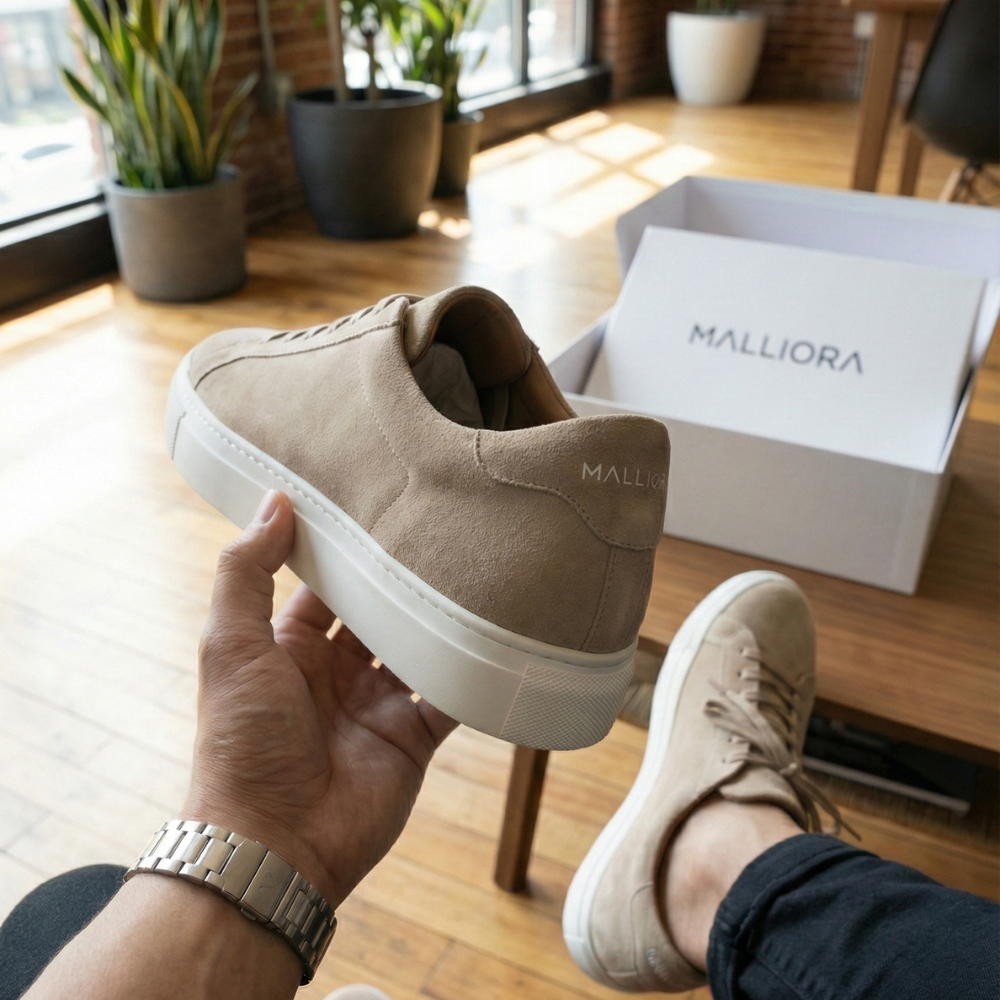 Malliora Sneaker in Camoscio - Beige