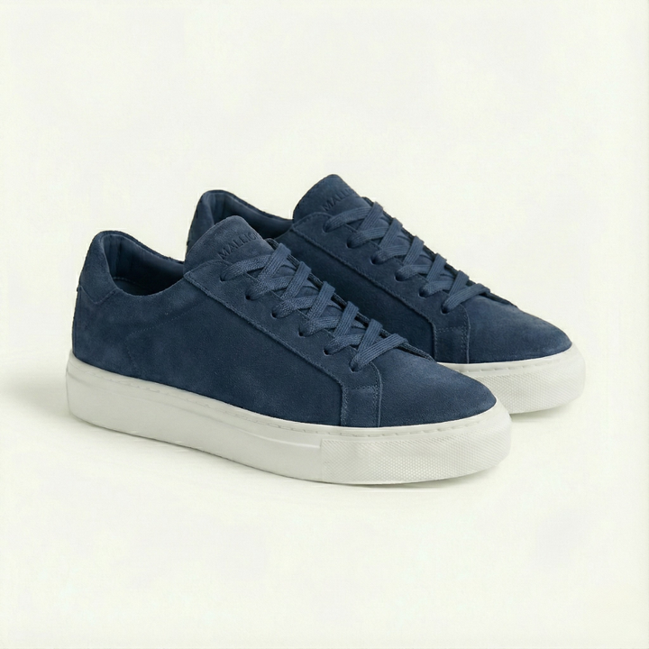 Malliora Sneaker en Daim - Bleu Foncé