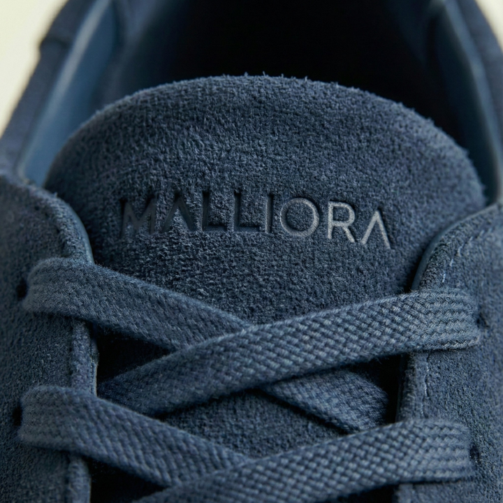 Malliora Sneaker en Daim - Bleu Foncé