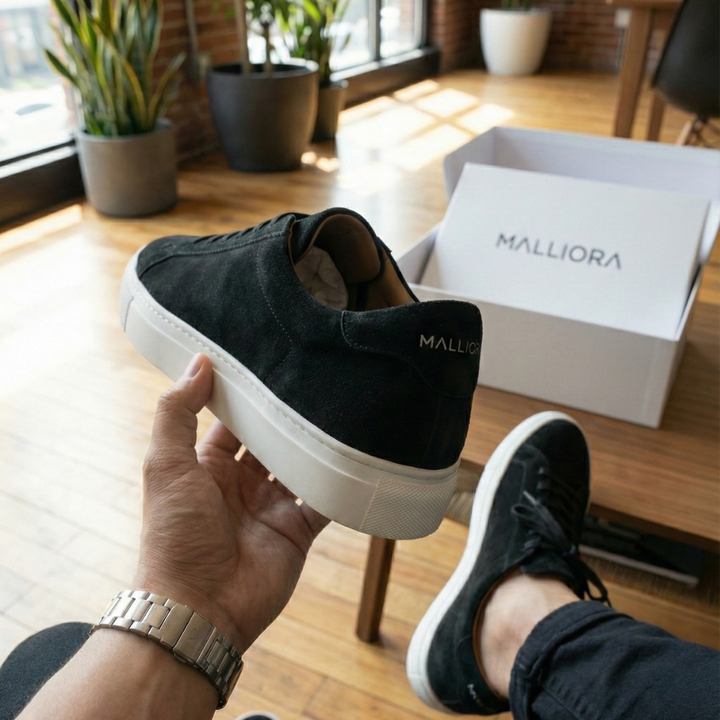 Sneaker Malliora en Daim - Noir