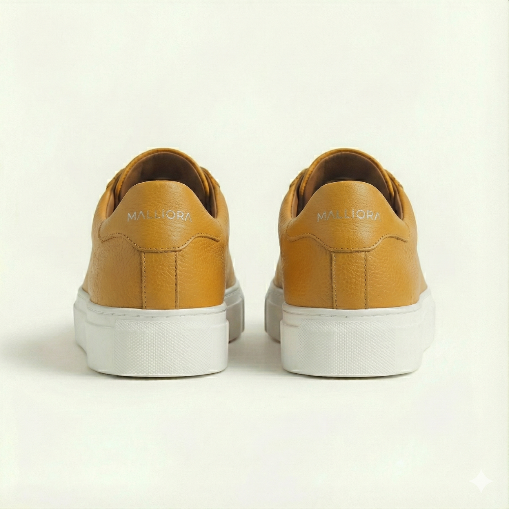 Sneaker Malliora in Pelle Pieno Fiore - Motarde