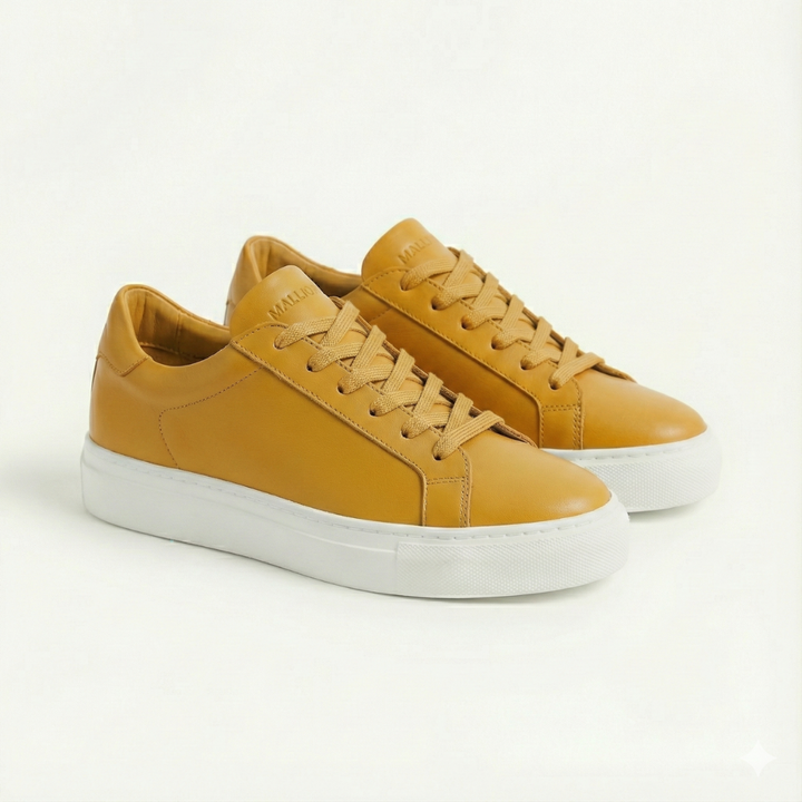 Sneaker Malliora in Pelle Pieno Fiore - Motarde