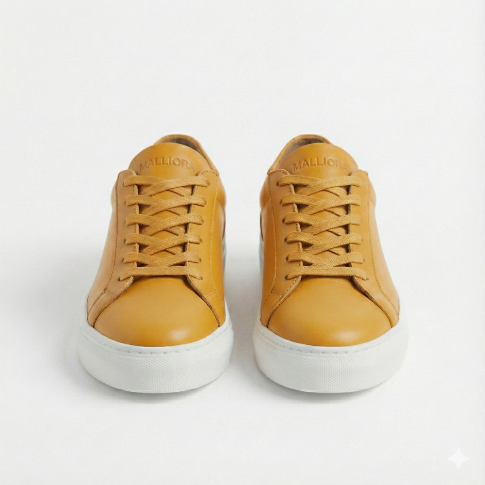 Sneaker Malliora in Pelle Pieno Fiore - Motarde