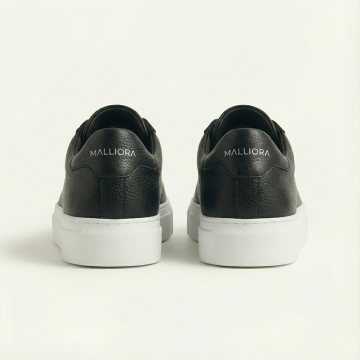 Sneaker Malliora en Cuir Pleine Fleur - Noir