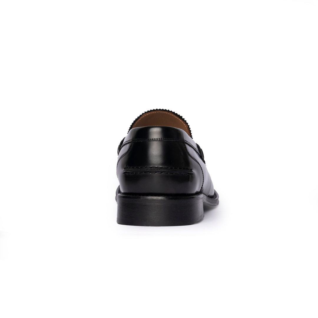 Mocassini Uomo Eleganti in Pelle di Vitello Spazzolato Neri Slip-On 2