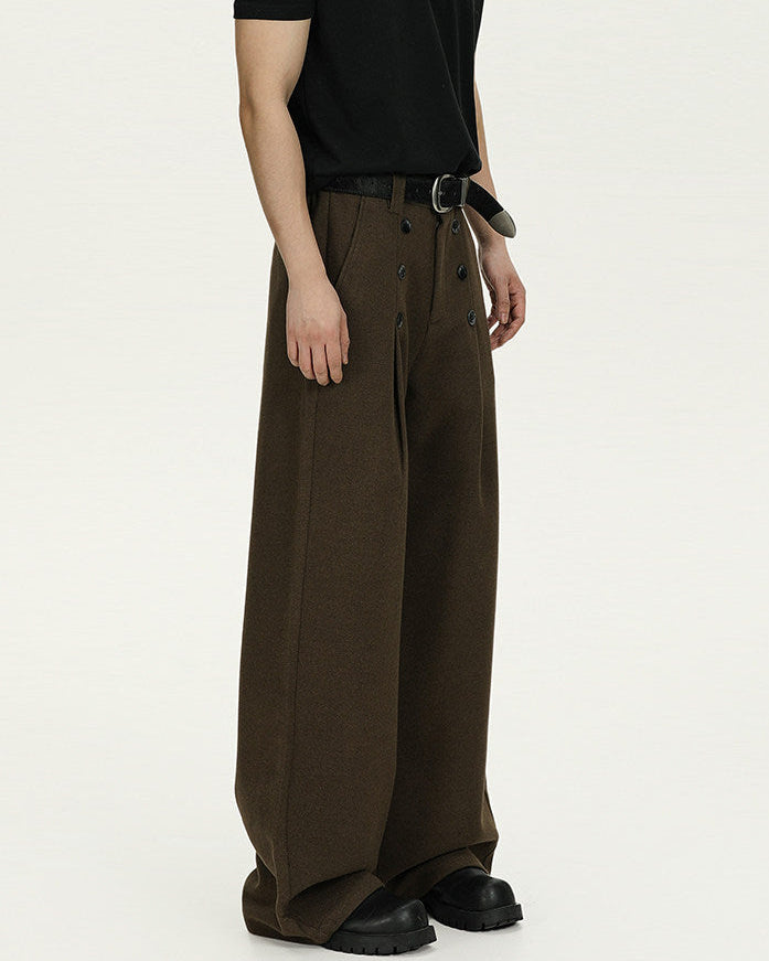 Wool Wide-Leg Trousers