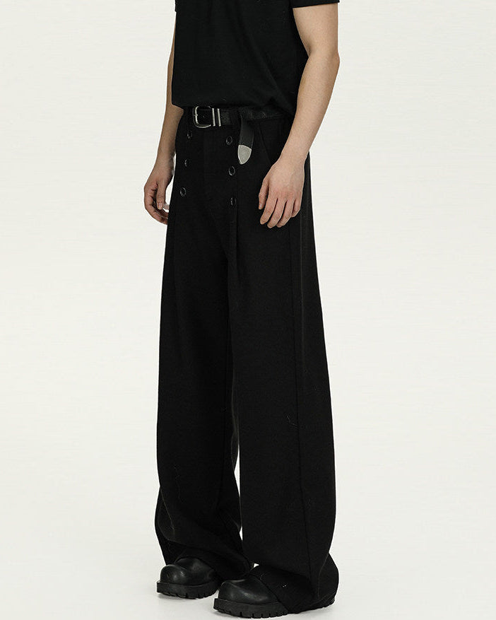 Wool Wide-Leg Trousers