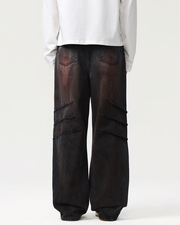 Men's Wornline Scratch Straight Jeans