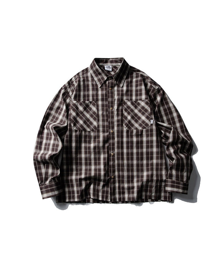 Men's Westport Raw Edge Long Sleeve Cotton Tee