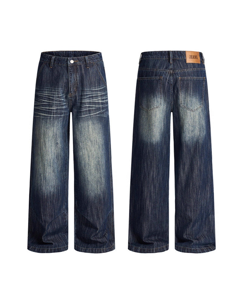 Men's Whisper Fade Pleated Jeans