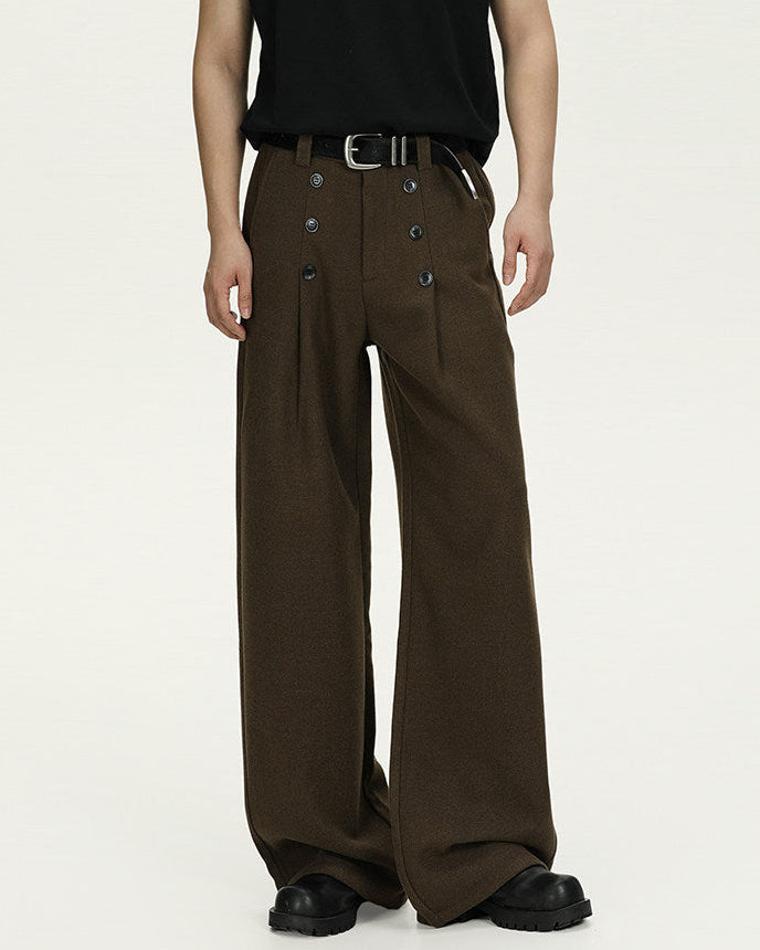 Wool Wide-Leg Trousers