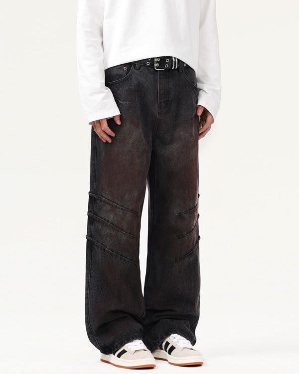 Men's Wornline Scratch Straight Jeans