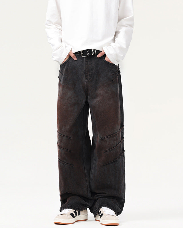 Men's Wornline Scratch Straight Jeans