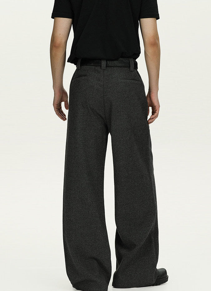 Wool Wide-Leg Trousers