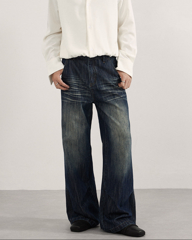 Men's Whisper Fade Pleated Jeans