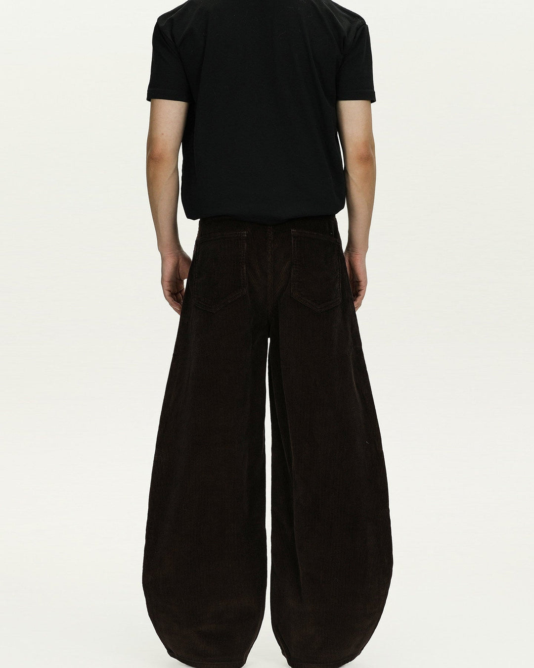 Men's Wide-Leg Cotton Corduroy Trousers
