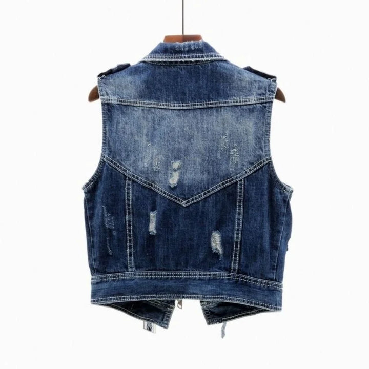 Gilet di Jeans Détour Effetto Slavato