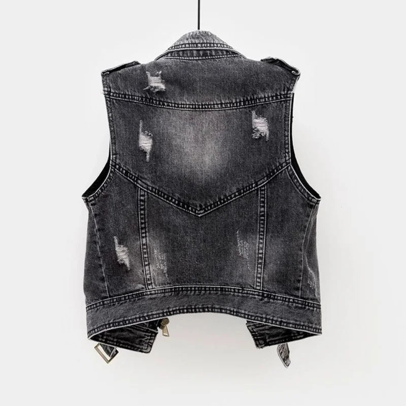 Gilet di Jeans Détour Effetto Slavato