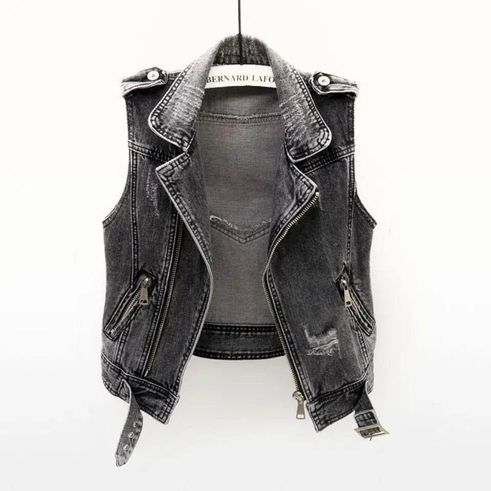 Gilet di Jeans Détour Effetto Slavato