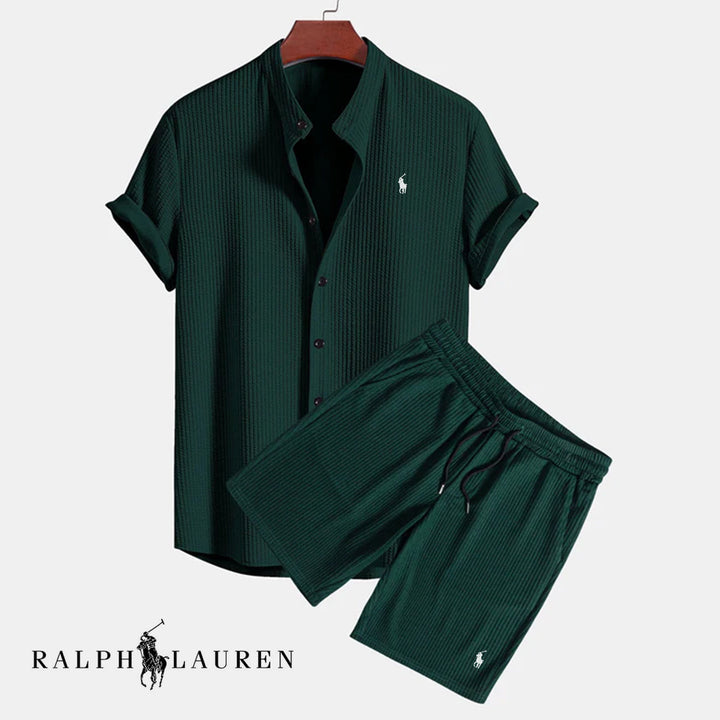 ᏒᎪᏞᏢᎻ ᏞᎪՍᏒЕΝ | Ensemble d'été pour homme – Chemise et Short