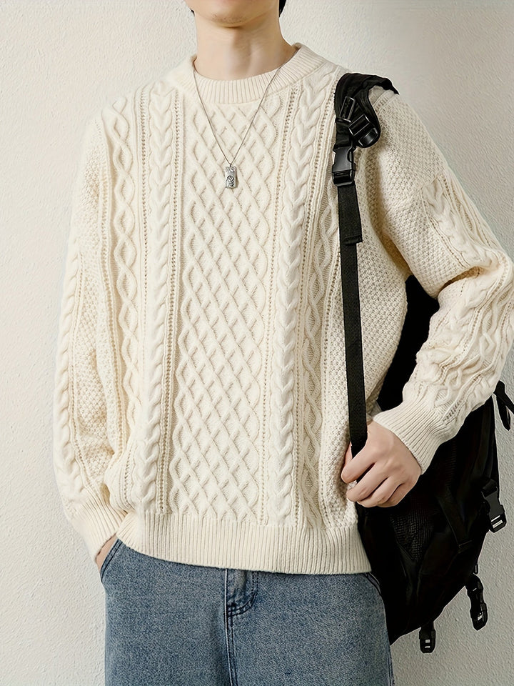 Pull en maille torsadée Hawthorne