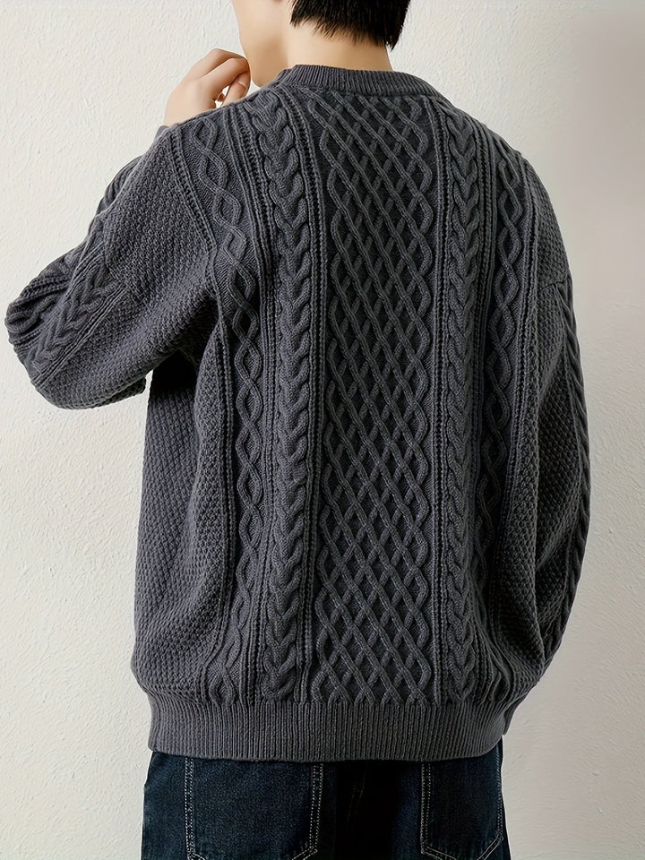 Pull en maille torsadée Hawthorne