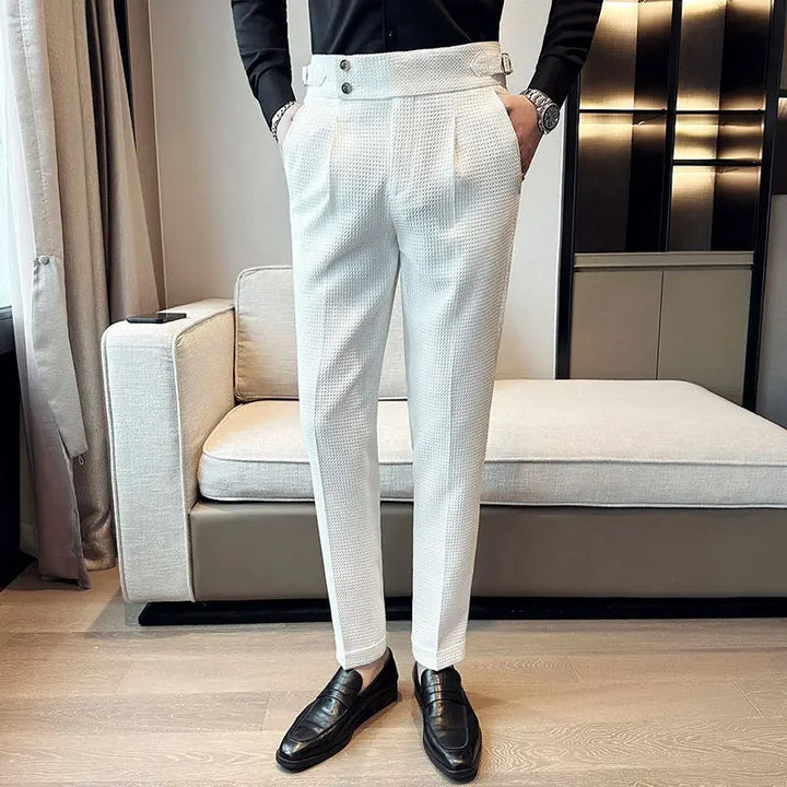 Pantalon Texturé Élégant