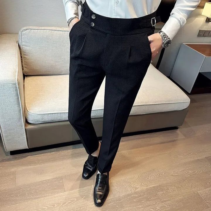 Pantalon Texturé Élégant