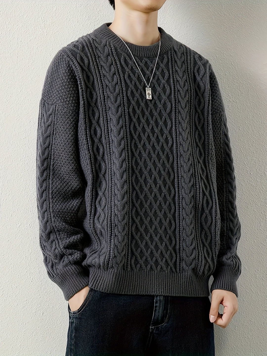 Pull en maille torsadée Hawthorne