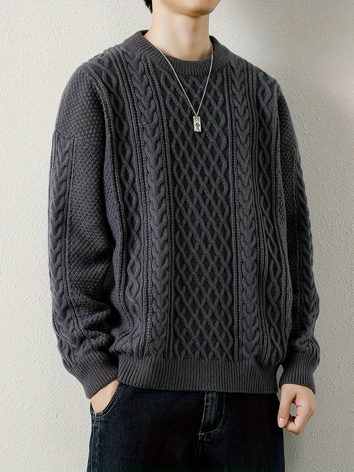 Pull en maille torsadée Hawthorne