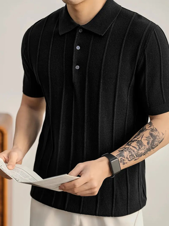Polo en maille texturée Riviera