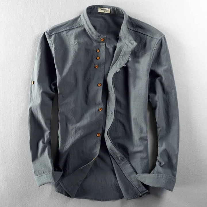 Chemise boutonnée en lin Ashford