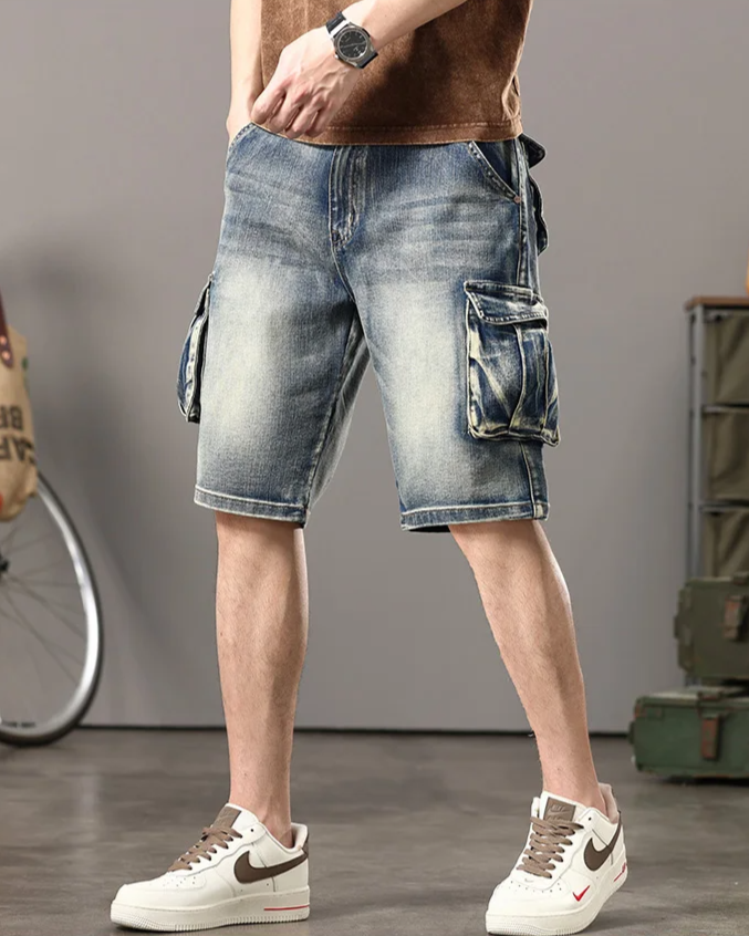 Short cargo en denim Rogue