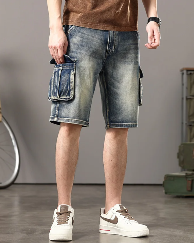 Short cargo en denim Rogue