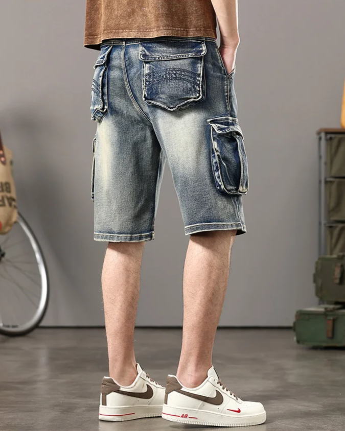 Short cargo en denim Rogue