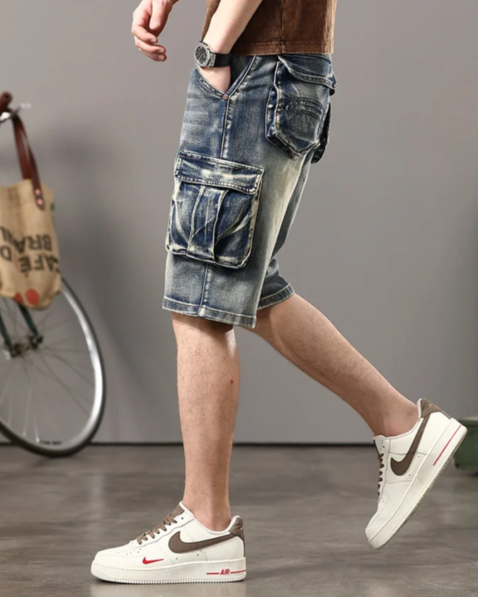 Short cargo en denim Rogue